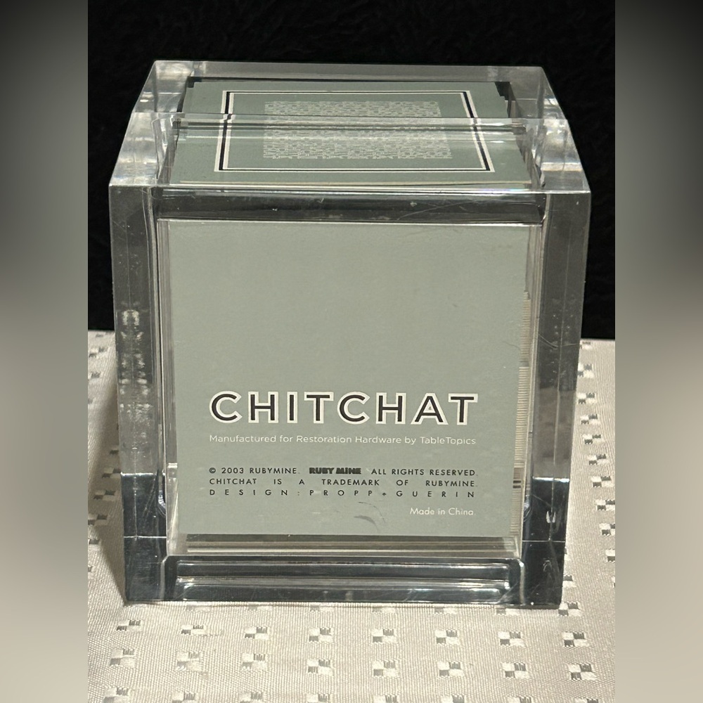 Chit Chat Table Topics Game Conversation Starters Cocktail Hour